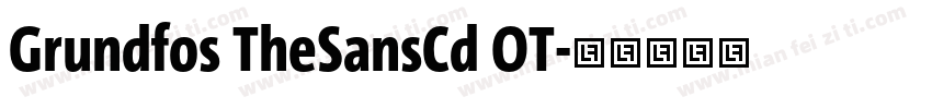 Grundfos TheSansCd OT字体转换